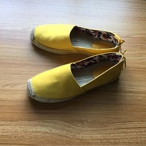 Vera Bradley yellow espadrilles